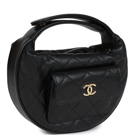 chanel mini round hobo